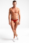 Slip rouge coton avec intimité préformée Slip rouge coton avec intimité préformée